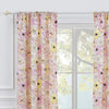 Bloom Window Valance 84" W X 16" L Pink Floral Kids Teen Modern Contemporary 100% Polyester Lined