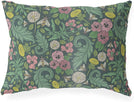 Green Indoor|Outdoor Lumbar Pillow 20x14 Green Floral Modern Contemporary Polyester Removable Cover