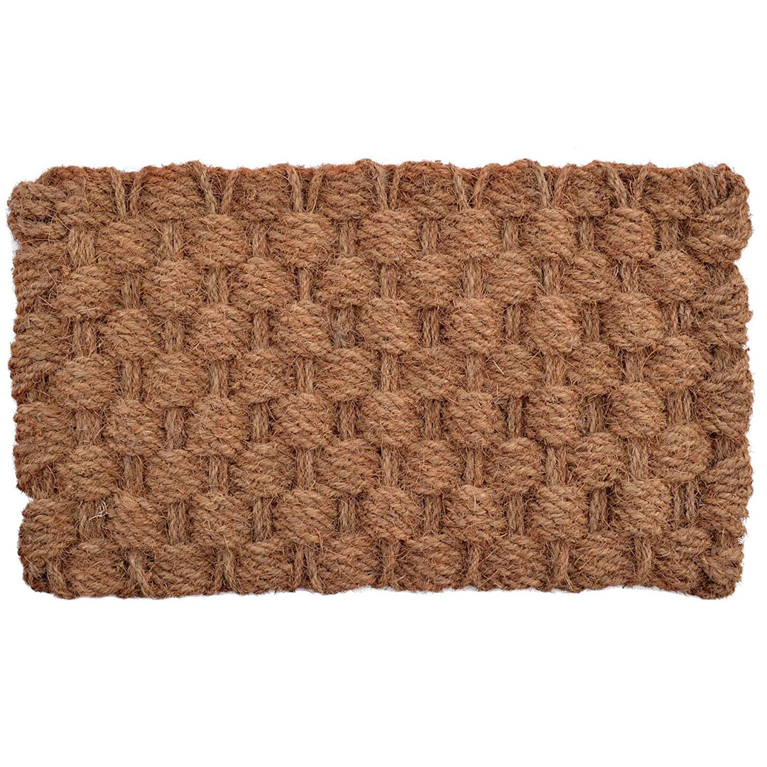 Geometric Rope Door Mat Braided Floor Mat Non Slip Rug