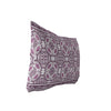 UKN Plum Lumbar Pillow Purple Geometric Global Polyester Single Removable Cover