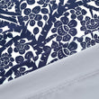 Deer Fawn Flower Lined Window Valance 52" Width X 18" Length Navy Floral Farmhouse Modern Contemporary 100% Polyester