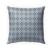 Navy Indoor|Outdoor Pillow by Tiffany 18x18 Blue Geometric Modern Contemporary Polyester Removable Cover
