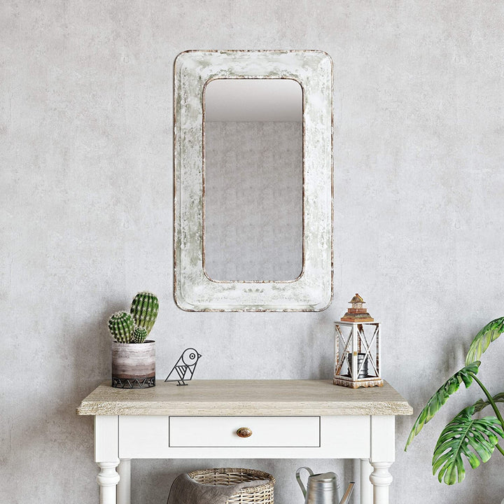 Farmhouse Wall Mirror N/ White