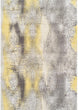 Platinum Dynamic Yellow/Grey Area Rug (3'3 X 5'3) 3'3"x5'3" Yellow Abstract Casual Classic Modern Contemporary Rectangle Polypropylene Contains Latex