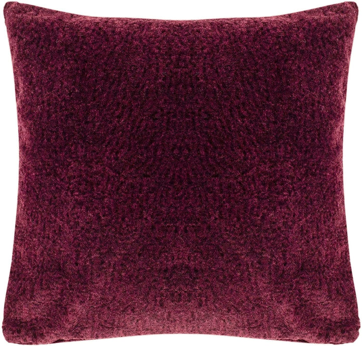 20" Pillow Red Solid Color Modern Contemporary Polyester Single