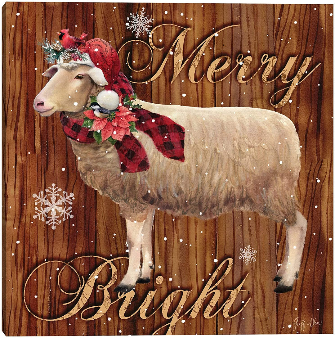 Farm X mas Sheep Art Modern Contemporary