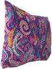 MISC Indoor|Outdoor Lumbar Pillow 20x14 Purple Geometric Bohemian Eclectic Polyester Removable Cover