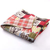 Rustic Lodge Quilted Throw Red Animal Nature Plaid French Country Shabby Chic Victorian Cotton Microfiber