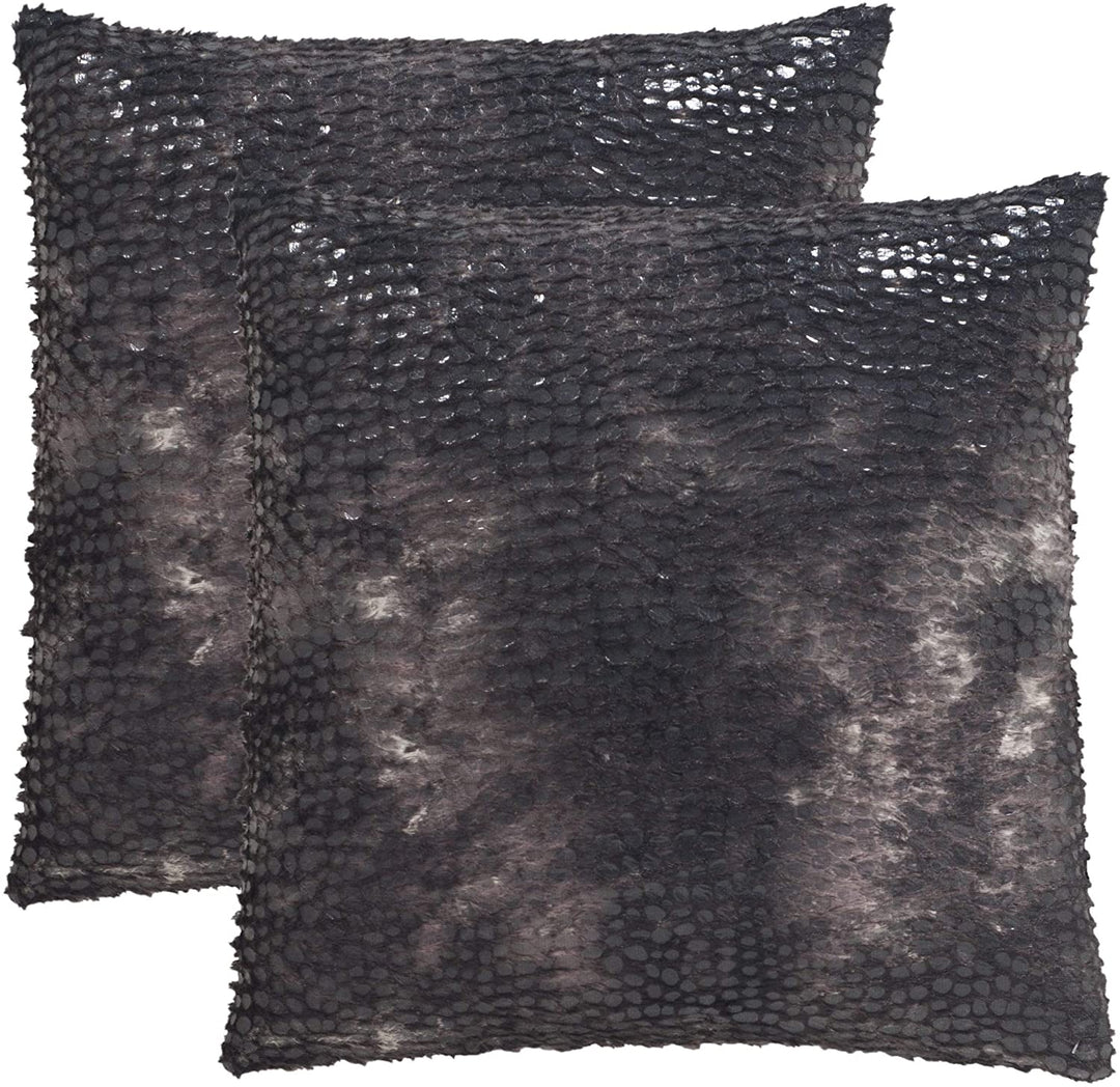 24 inch Seductive Rose Decorative Throw Pillow (Set 2) Black