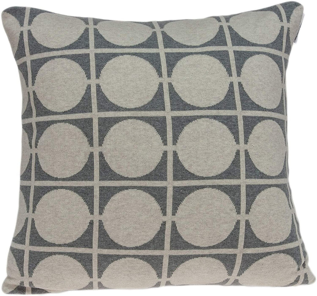 Transitional Grey Solid Pillow Cover Poly Insert Color Cotton Handmade