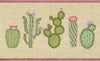 Turkish Cotton Cactus Embroidered Tea Rose 2 Piece Bath Towel Set Pink Botanical Terry Cloth
