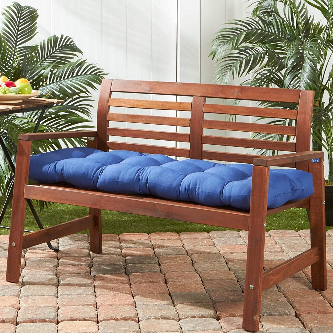 51 inch Outdoor Marine Blue Bench Cushion Solid Modern