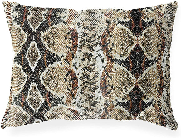 UKN Lumbar Pillow Brown Animal Modern Contemporary Polyester Single Removable Cover