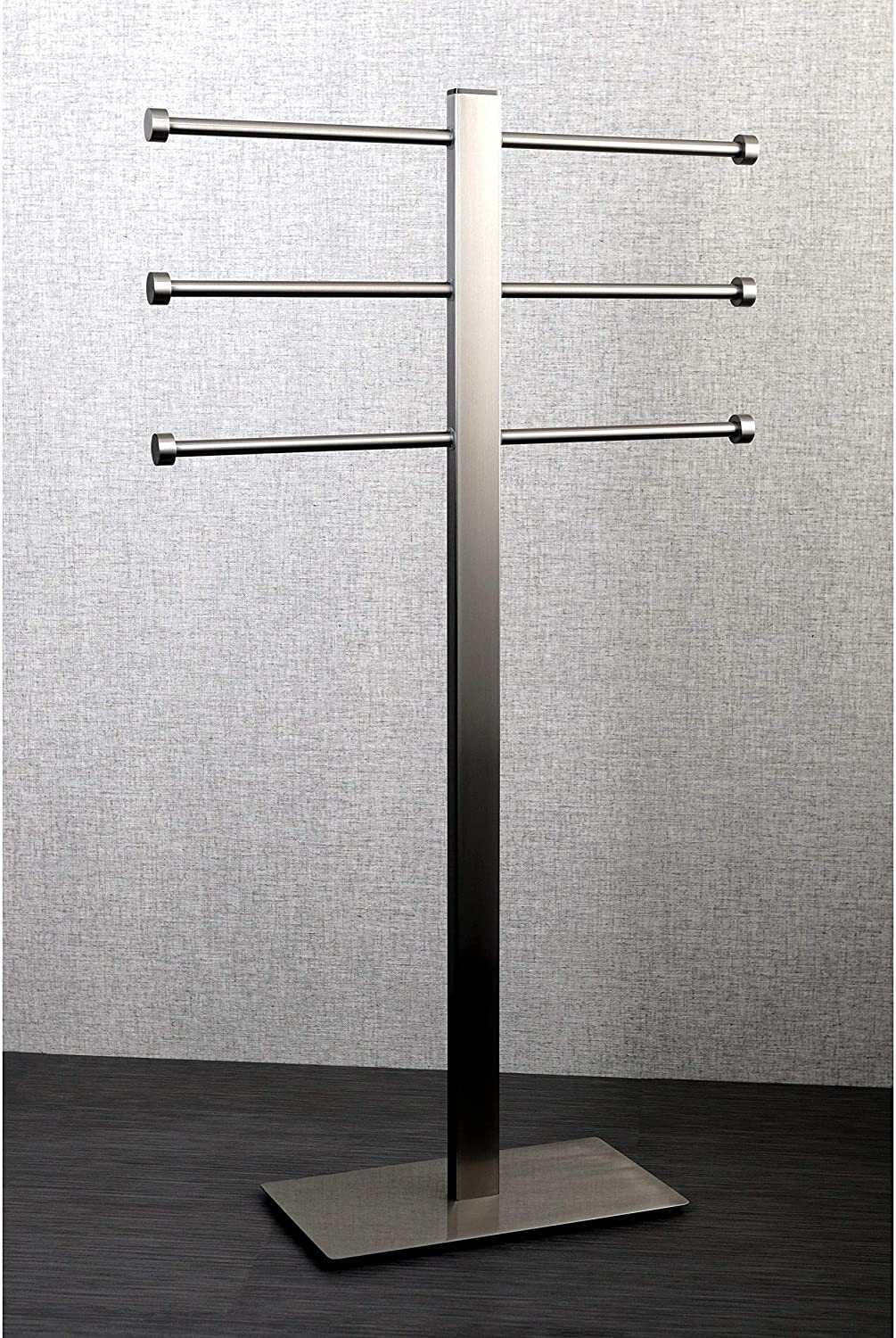 Brushed Nickel Freestanding Stainless Steel Towel Holder