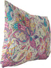 Indoor|Outdoor Lumbar Pillow 20x14 Pink Floral Modern Contemporary Polyester Removable Cover