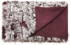 Unknown1 Fur Burgandy/Ivory Throw Blanket (50" X 70") Red Solid Color Acrylic Single