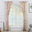 Bloom 4 Piece Curtain Panel Set Pink Floral Kids Teen Modern Contemporary Microfiber Lined