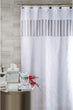 Quilted Mirror Shower Curtain Includes Peva Liner 72 X Inch Damask Vintage Polyester