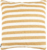 Unknown1 20" Pillow Gold White Stripe Modern Contemporary Polyester Single