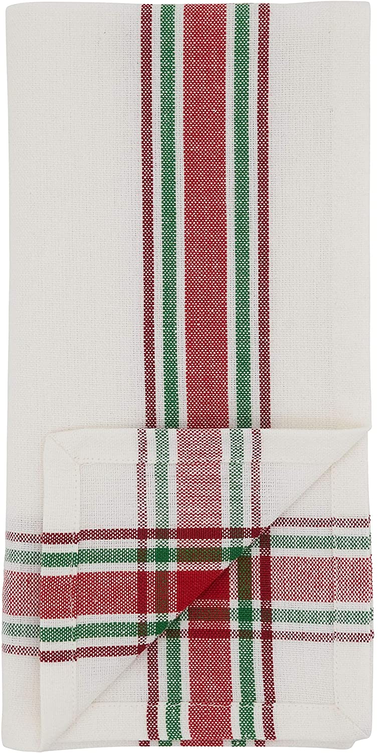 MISC Table Napkins Plaid Design (Set 4) Red Cotton