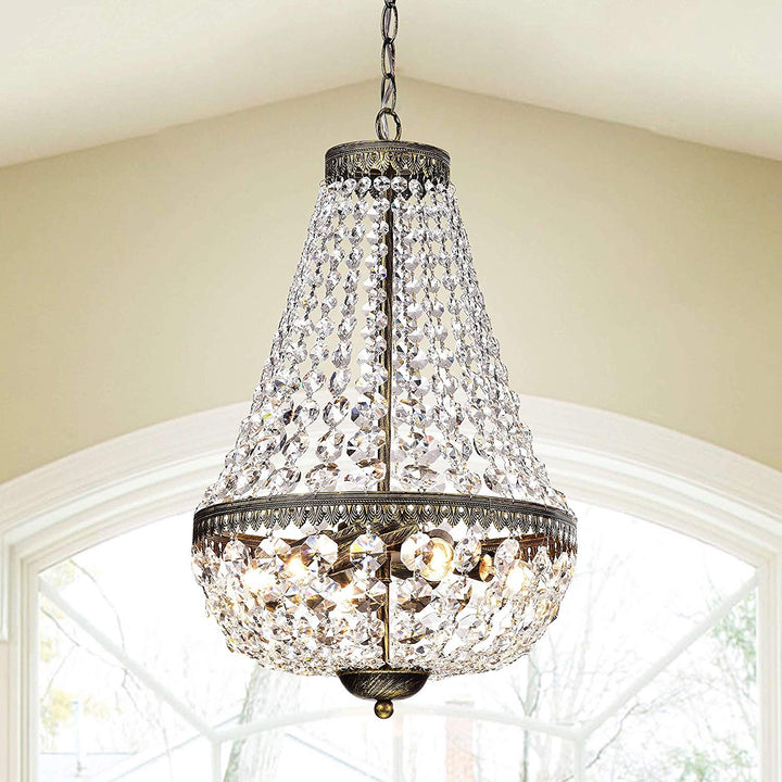 6 ght Glam Chandelier Crystal ght Fixture Dining Room