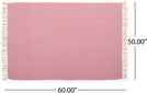 Boho Fabric Throw Blanket by Pink Chevron Modern Contemporary Cotton