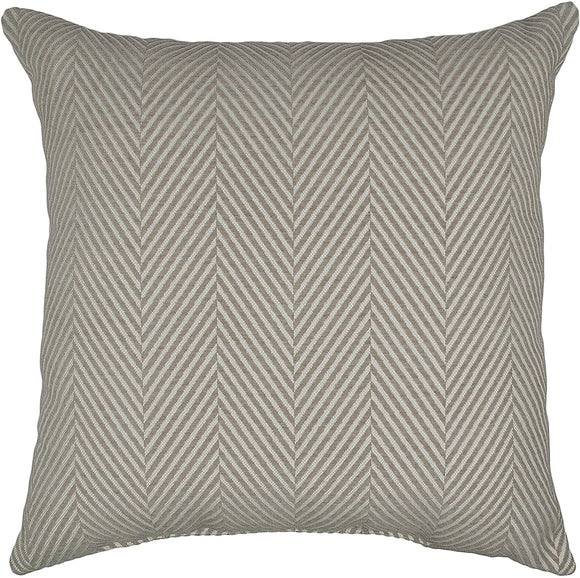 MISC Chevron Chenille 20 inch Decorative Pillow Taupe Single