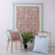 Pastel Quilted Throw Green Floral Modern Contemporary Cotton Microfiber