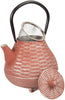MISC 40 Oz Orange Cast Iron Tea Pot