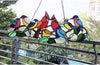 Glass Window Panel/suncatcher Cute Birds Color Traditional Irregular Animals Includes Hardware