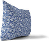 Blue Lumbar Pillow by Blue Geometric Modern Contemporary Polyester Single Removable Cover