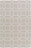 Hand Woven Geometric Pattern Indoor/Outdoor Accent Rug Grey Modern Contemporary Rectangle Polyester Latex Free