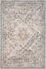 MISC Grey Traditional Area Rug 5'3" X 7'3" Brown Acrylic Polypropylene Synthetic Latex Free Pet Friendly Stain Resistant