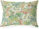 UKN Light Lumbar Pillow Green Floral Modern Contemporary Polyester Single Removable Cover