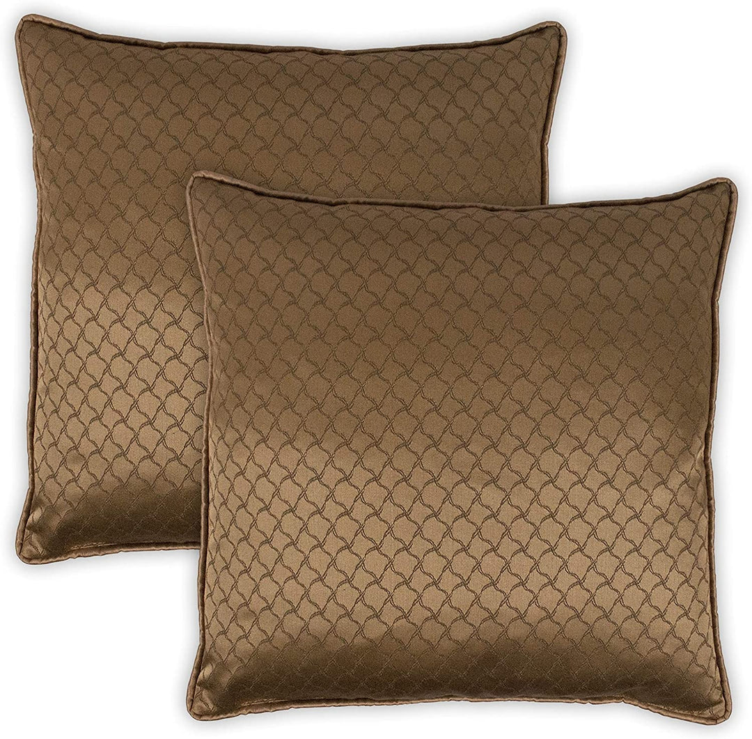 Luxuriant 20 inch Decorative Pillows (Set 2) Gold