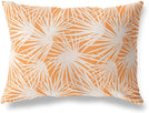MISC Palm Orange Lumbar Pillow by Orange Floral Nautical Coastal Polyester Single Removable Cover