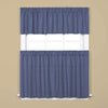 Hopscotch 13 inch Valance Denim Blue Solid Transitional Polyester Blend