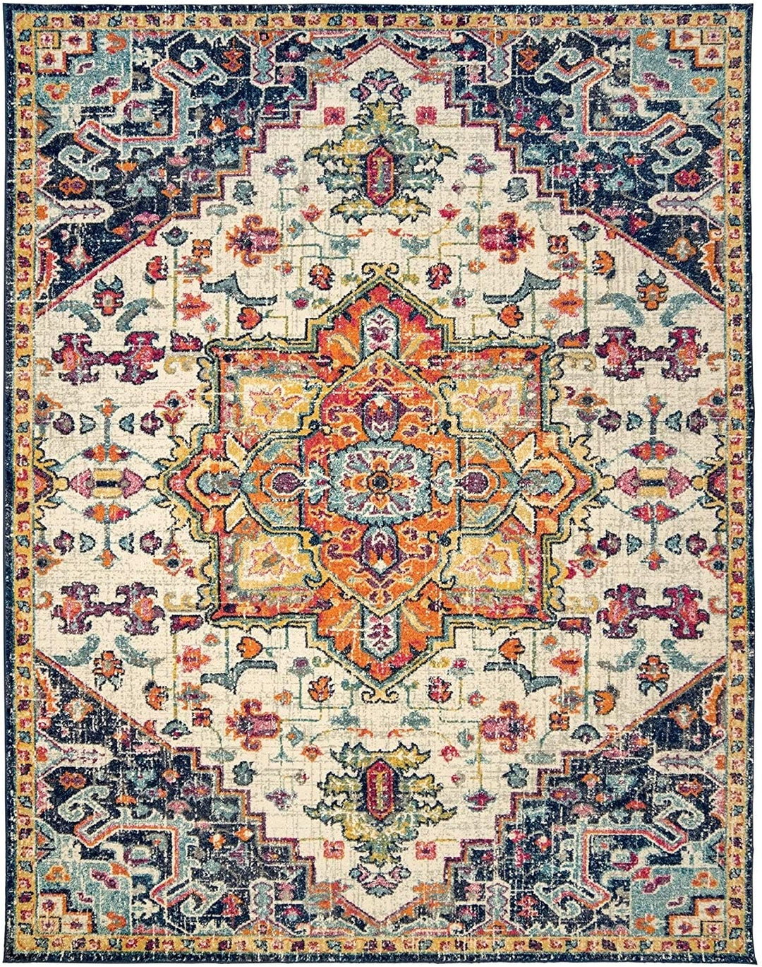 Area Rug (5'3" X 7') Gertmenian 5' 7' Color Oriental