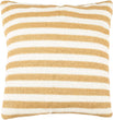 Unknown1 20" Pillow Gold White Stripe Modern Contemporary Polyester Single