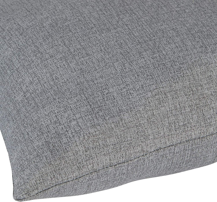 MISC Gray 19 inch X 12 inch Outdoor Accent Pillow (Set 2) Grey Solid Casual Transitional Polyester Fade Resistant Water