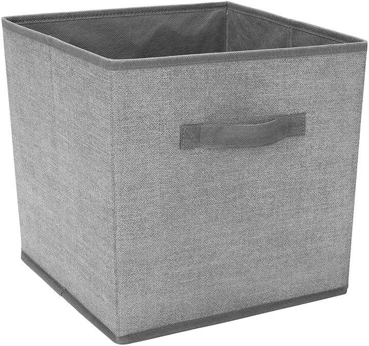 Collapsible Storage Cube Grey 12"x 12" Fabric