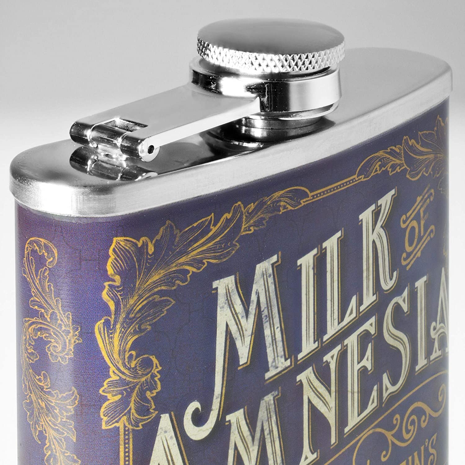Milk Stainless Steel 8 Oz Flask Color