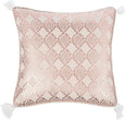 18" Pillow Gold Pink Geometric Modern Contemporary Cotton Single