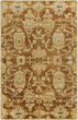 MISC Hand Knotted Floral New Zealand Wool Area Rug 2' X 3' Orange Paisley Natural Fiber Latex Free Handmade