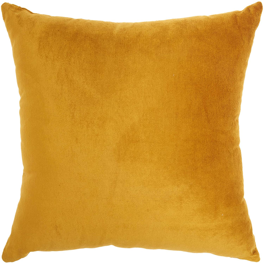 MISC Victory Gold Throw Pillow (18" X) Solid Color Cotton Single