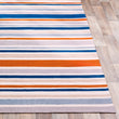 MISC Traditional Striped Indoor/Outdoor Accent Rug (2' X 3') 2' 3' Orange Oriental Casual Olefin Synthetic Latex Free