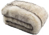 Tips Taupe 50 X 60 inch Throw Blanket Off White Animal Faux Fur