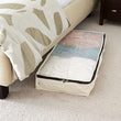 MISC Cotton Canvas Under Bed Storage Chest Beige