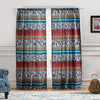 Curtain Panel Pair Moroccan Paisley Bohemian Eclectic Mid Century Modern Microfiber Lined