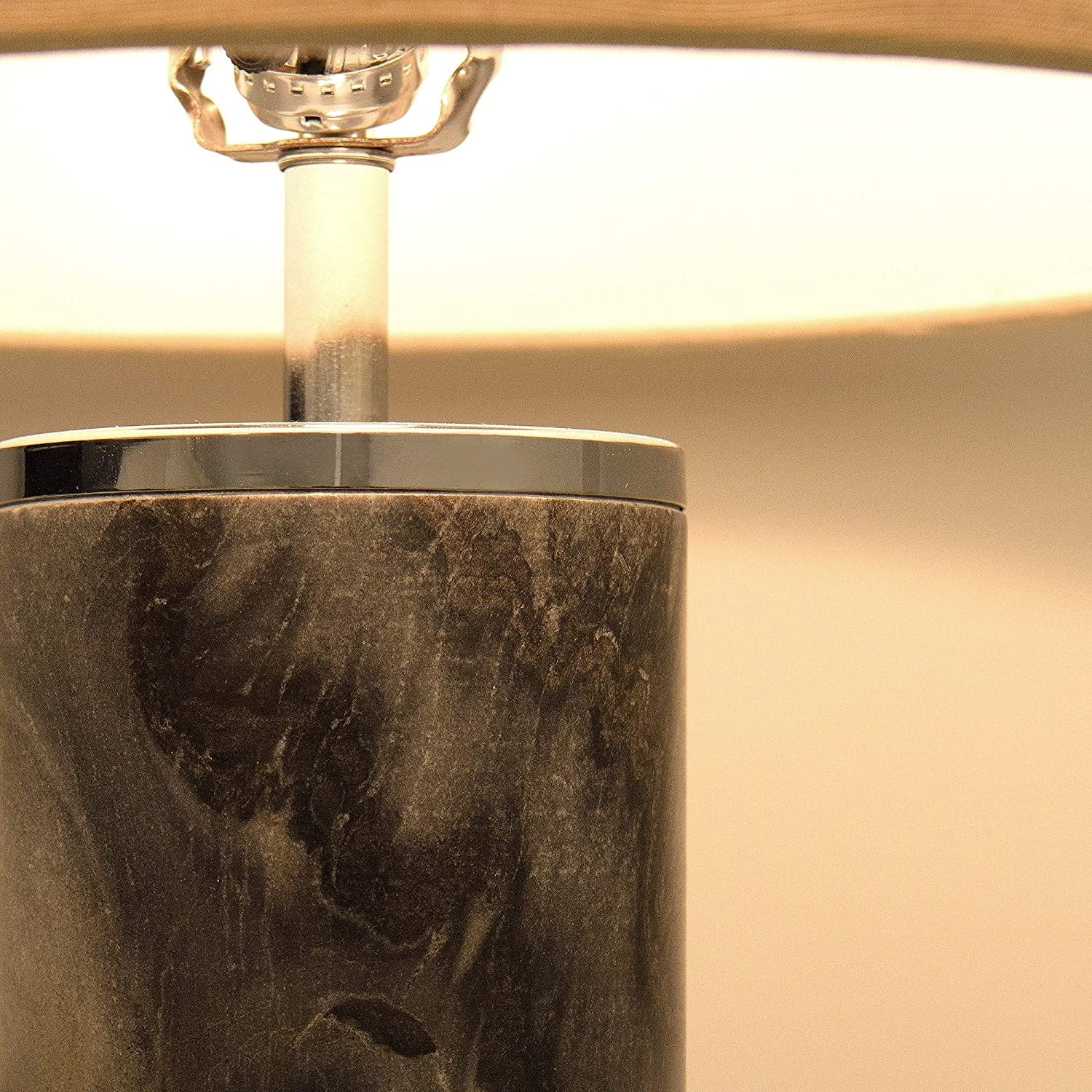 Grey Marble Lamp Shade Beige Modern Contemporary